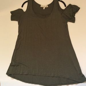 Cold Shoulder Tunic Top